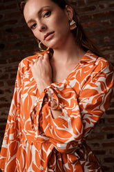 Mock Wraparound Dress